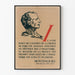 Poster Zitat Montesquieu für Wanddekoration Intellektuell