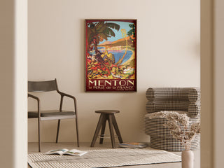 Menton | Reproduction d’affiche ancienne