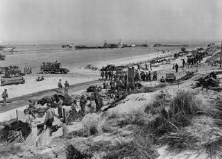 Tête de pont américaine en formation - Débarquement en Normandie