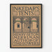 Vintage-Poster In Kedar's Zelte – Literarische Wanddekoration
