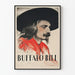 Vintage-Poster von Buffalo Bill Porträt für Wanddekoration