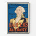 Vintage-Poster Wanddekoration Washington Harper's Januar