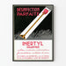 Vintage-Poster Perfekte Desinfektion Inertyl Charvoz