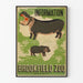 Vintage-Poster Hippopotame Brookfield Zoo Wanddekoration