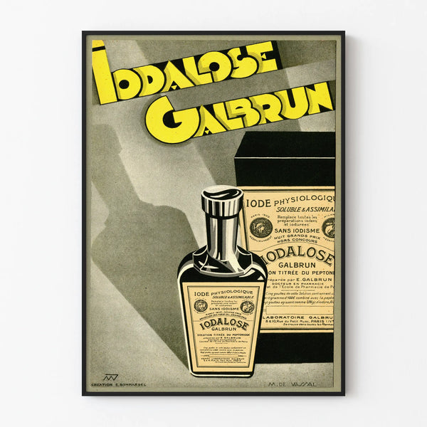 Vintage-Werbeplakat Iodalose Galbrun Wanddekoration