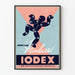 Vintage-Poster für Iodex-Werbung bei Gelenkschmerzen