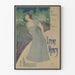 Wanddekoration Poster Irène Henry an der Uhr
