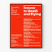 Vintage-Poster "Issues in Death and Dying" – Original Wanddekoration für medizinisches Fachpersonal