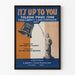 Vintage-Poster It’s Up To You Toledo Prize Song - Retro patriotische Wanddekoration