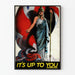 Vintage-Poster mit patriotischem Motiv 'It's Up To You' Wanddekoration