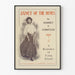 Retro-Poster Janet der Dünen - Vintage-romantische Wanddekoration