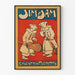 Vintage-Poster Jim & Jam Exzentrische Pierrots für Wanddekoration
