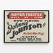 Theaterposter Johnny Johnson - Antikriegstück — gerahmtes Bild an der Wand