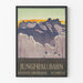 Vintage-Poster Jungfrau-Bahn Schweizer Alpen für Wanddekoration