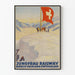Vintage-Poster Jungfraubahn Schweiz – Wanddekoration Berg Schweiz
