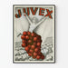 Vintage-Poster Juvex Frau Weintraube Wanddekoration