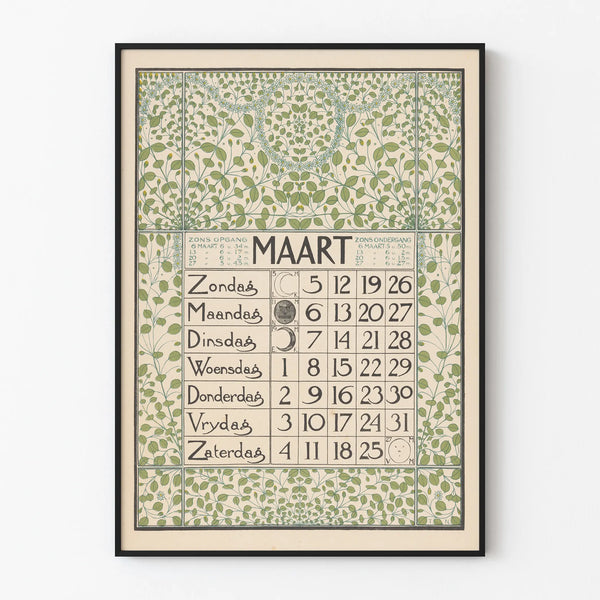 kalenderblad-voor-maart-1899