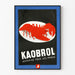 Vintage-Poster Kaobrol - Wanddekoration mit rotem Hummer