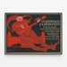 Vintage-Carnaval-Poster in der Stadthalle Elberfeld — gerahmtes Bild an der Wand