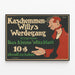 Vintage-Poster Kaschemmen Willy's Werdegang – Retro-dekoratives Wandbild auf Deutsch — gerahmtes Bild an der Wand