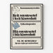 Nordisches Wahlposter für Wanddekoration