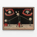 Vintage-Poster La Boule Mystérieuse vom Schöpfer Lepers — gerahmtes Bild an der Wand
