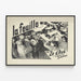 Vintage-Poster La Feuille von Zo d'Axa und Steinlen — gerahmtes Bild an der Wand