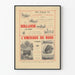 Vintage-Poster Holland und Nordamerika, illustrierte Radierungen