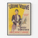 Vintage-Poster Die junge Witwe Roman illustriert von Henri Demesse