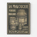 Vintage-Poster La Majolique Emaillefarbe Bourgeois Aîné