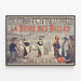 Plakat Theater Die Königin der Hallen - Vintage Wanddekoration — gerahmtes Bild an der Wand