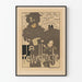 Vintage-Poster La Revue Blanche, künstlerische Pariser Illustration