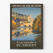 Vintage-Poster La Vallée du Thouet - Handgefertigte Wanddekoration