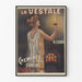 Vintage-Poster La Vestale Kamin mit Dauerbrand Viville Paris