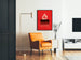 Vintage-Poster Lactobyl - Retro-Wanddekoration in Rot und Schwarz