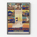 Vintage-Poster Lamport & Holt Cruises mit europäischen und afrikanischen Reisezielen