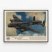 Vintage-Poster Lancaster-Bomber – Militärische Luftfahrt Wanddekoration — gerahmtes Bild an der Wand