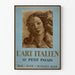 Vintage Wanddekoration Poster Italienische Kunst im Petit Palais 1935