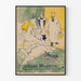 Dekoratives Poster des Modernen Handwerks - Vintage-Innenraumillustration aus Paris