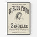Vintage-Poster Le Bijou Perdu - Oper A. Adam mit Mademoiselle Singelée