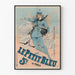 Vintage-Poster Le Petit Bleu de Paris Wanddekoration