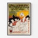 Vintage-Poster Le Quartier, künstlerisch-literarisches Kabarett- und Salon-Poster