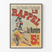 Vintage-Poster Le Rappel Nummer 5c mit Tamburinspieler