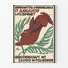 Vintage-Poster Wanddekoration Hase und Natur
