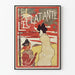 Vintage-Poster Leclatante Petroleumlampe ohne Docht