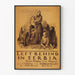 Vintage-Humanitäres Poster Left Behind in Serbien