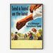 Vintage-Poster Ermutigung Landwirtschaftliche Freiwilligenarbeit