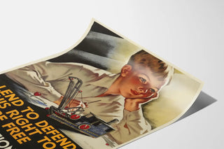 Vintage-Poster Wanddekoration - Aktion für nationale Sparzertifikate