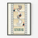 Vintage-Poster Lenibar Vintage Dekorationsposter für den Innenbereich