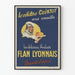 Vintage-Poster des berühmten Lyonnais-Kochs Flan